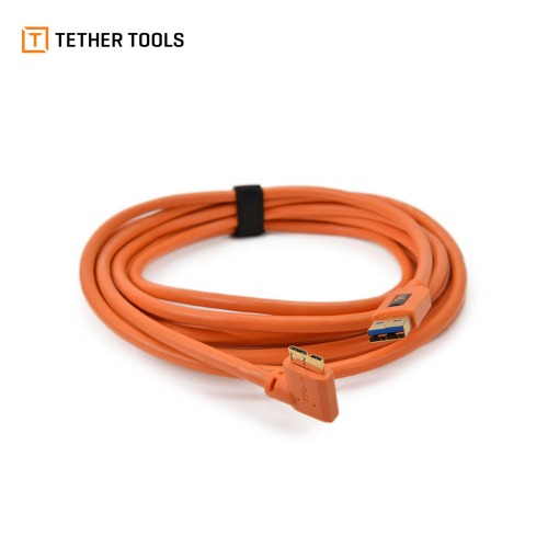 [Tether tools] TETHERPRO USB 3.0 AM TO MICRO B RIGHT ANGLE (CU61RT15ORG)